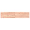 vidaXL Bordplate lysebrun 180x40x(2-4)cm behandlet heltre naturlig