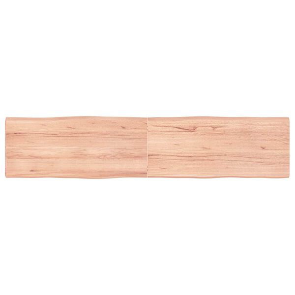 vidaXL Bordplate lysebrun 180x40x(2-4)cm behandlet heltre naturlig