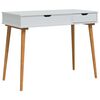 vidaxl Sminkebord FAUSKE Hvit 100 x 50 x 78 cm