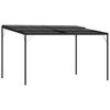 vidaXL Paviljong med tak antrasitt 4x3x2,5 m aluminium og st&aring;l