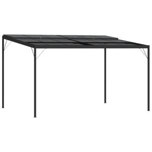 vidaXL Paviljong med tak antrasitt 4x3x2,5 m aluminium og st&aring;l