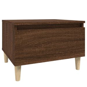 vidaXL Sidebord brun eik 50x46x35 cm konstruert tre