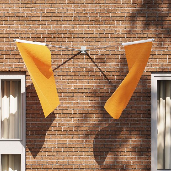 vidaXL Flaggstangholder sølv 11.5 x 7.5 cm Stål