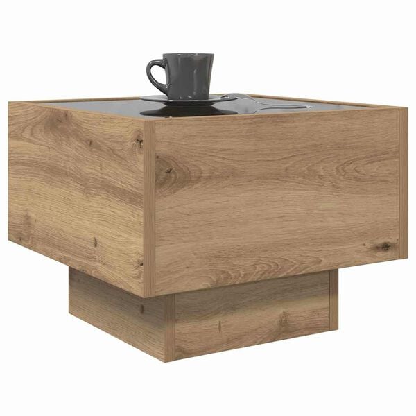 vidaXL Kaffebord artisan eik 40 x 40 x 30 cm Konstruert tre