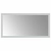 vidaXL LED Badevindu med speil Gjennomsiktig 40 x 20 cm herdet glass