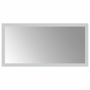 vidaXL LED Badevindu med speil Gjennomsiktig 40 x 20 cm herdet glass