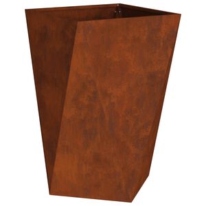 vidaXL Plantekassed Rusten 50 x 50 x 75 cm Cortenst&aring;l