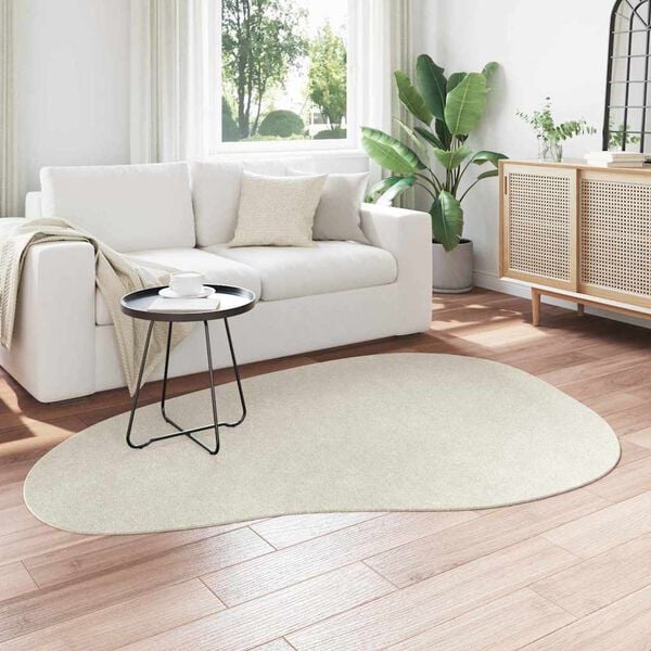 vidaXL Omr&aring;detepper HUARTE Krem 140 x 200 cm Polyester