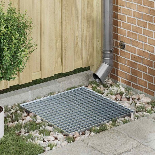 vidaXL Rist s&oslash;lv 60 x 60 x 2 cm Hot-Dip Galvanisert St&aring;l