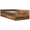 vidaXL Sengestamme med skuff Gamle tre 100 x 200 cm Massiv furu