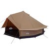 vidaXL Familietelt Brun 10 personer 185T Polyester med PU Belegg