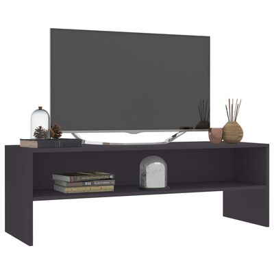 vidaXL TV-benk grå 120x40x40 cm sponplate