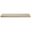 vidaXL Flytende vegghyller 2 stk eik 80x23,5x3,8 cm MDF