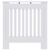 vidaXL Radiator Deksel 2 pcs Hvit 78 x 19 x 81,5cm Konstruert tre