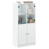 vidaXL Highboard med dører hvit 68x37x142 cm konstruert tre