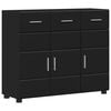 vidaXL Serviesskap FLORIN Svart 88,5 x 30,5 x 73 cm Konstruert tre