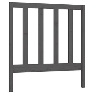 vidaXL Sengegavl gr&aring; 81x4x100 cm heltre furu
