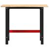 vidaXL Arbeidsbenk 100x60x81,5 cm heltre eik