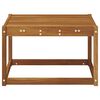vidaXL Utebord Solid akasietre Naturlig 59 x 59 x 37 cm