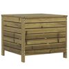 vidaXL Hagefotskammel 62x63,5x53,5 cm impregnert furu