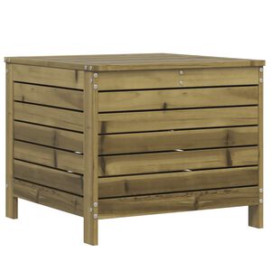 vidaXL Hagefotskammel 62x63,5x53,5 cm impregnert furu