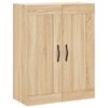vidaXL Highboard sonoma eik 69,5x34x180 cm konstruert tre