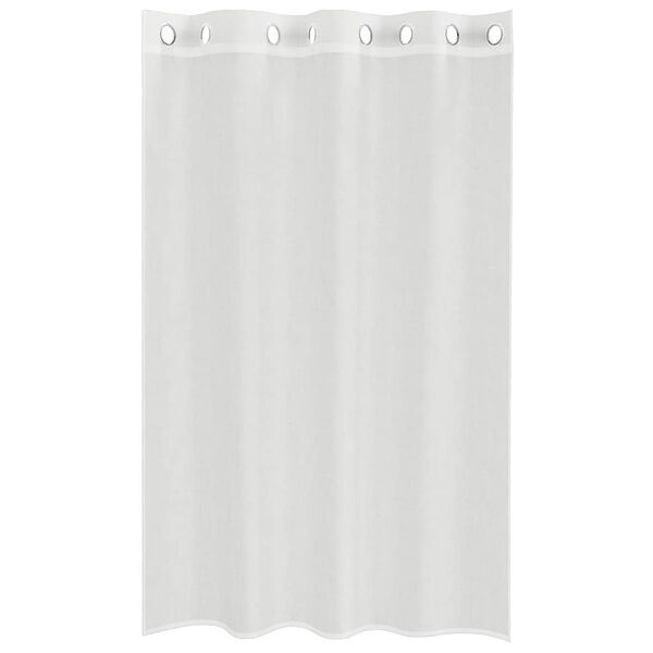 vidaXL Voilegardiner med grommets 2 stk hvit