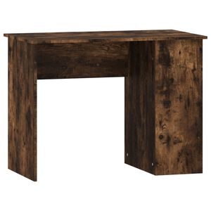 vidaXL Skrivebord r&oslash;kt eik 100x55x75 cm konstruert tre