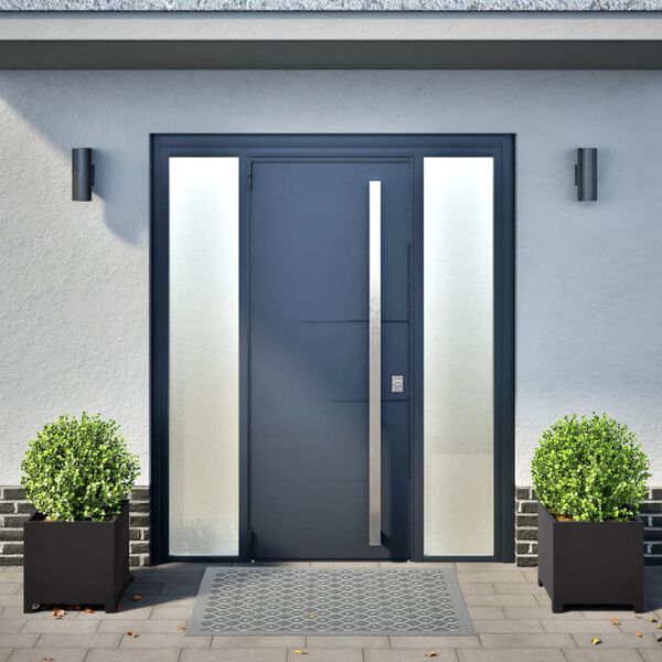 vidaXL Plantekasser 2 stk svart 40x40x40 cm st&aring;l