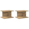 vidaXL Nattbord 2 pcs Artisan Eik 40 x 30 x 25 cm Konstruert tre