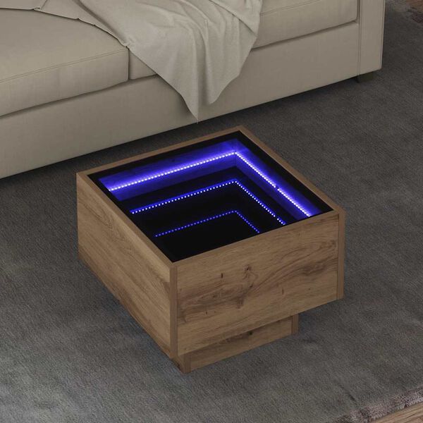 vidaXL Kaffebord artisan eik 40 x 40 x 30 cm Konstruert tre