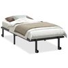 vidaXL Sengeramme uten madrass sammenleggbar svart 90x190 cm st&aring;l
