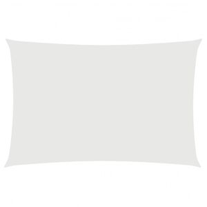 vidaXL Solseil oxfordstoff rektangul&aelig;r 2x4 m hvit