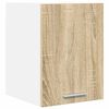 vidaXL Hengende skap Sonoma eik og hvit 30 x 31 x 40 cm Konstruert tre