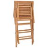 vidaXL Klappstoler 2 stk 56x63x90 cm heltre teak