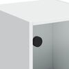 vidaXL Highboard med glassdører hvit 35x37x109 cm