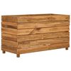vidaXL Høybed 100x40x55 cm resirkulert teak og stål