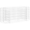 vidaXL Gabion h&oslash;ybed galvanisert jern 120x50x50 cm