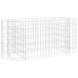 vidaXL Gabion h&oslash;ybed galvanisert jern 120x50x50 cm