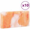 vidaXL Saltstein 10 pcs Rosa 20 x 2,5 x 10 cm Himalayasalt