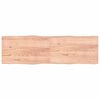 vidaXL Bordplate lysebrun 200x60x(2-4)cm behandlet heltre naturlig