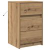 vidaXL Nattbordskap Artisan Eik 38 x 34 x 61 cm Konstruert tre