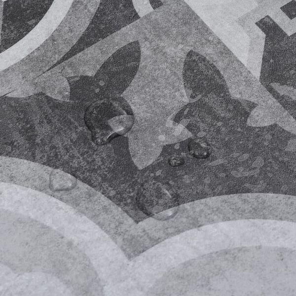 vidaXL PVC gulvplanker 4,46 m² 3 mm selvklebende grått mønster