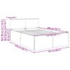 vidaXL Sengestamme Sonoma eik 150 x 200 cm Konstruert tre