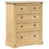 vidaXL Kommode Corona 92x48x114 cm heltre furu