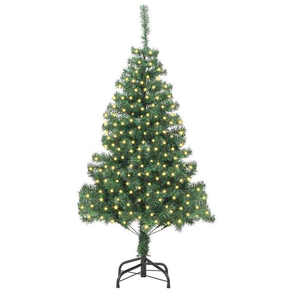 vidaXL Juletre med 300 LED med stativ gr&oslash;nn 180 cm PVC