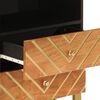 vidaXL Nattbord brun og svart 50x33x60 cm heltre mango