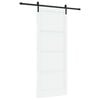vidaXL Skyved&oslash;r 93 x 232 cm Konstruert tre Hvit og svart