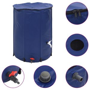 vidaXL Vanntank med kran sammenleggbar 750 L PVC