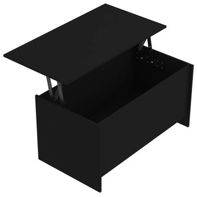 vidaXL Salongbord svart 102x55,5x52,5 cm konstruert tre